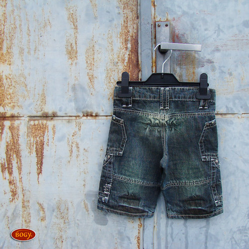 Sleva - unisex riflové bermudy, kraťasy — foto 2