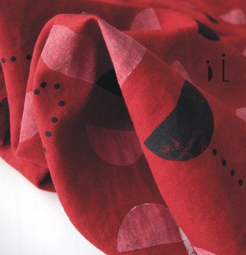 Lněný panel / red — foto 4
