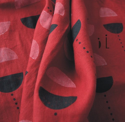 Lněný panel / red — foto 5