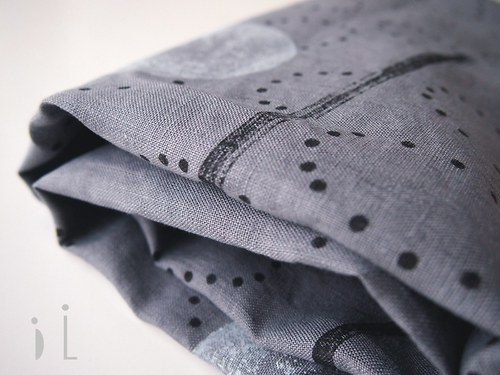 Lněný panel / grey — foto 3