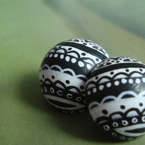 Malované náušnice — foto 2