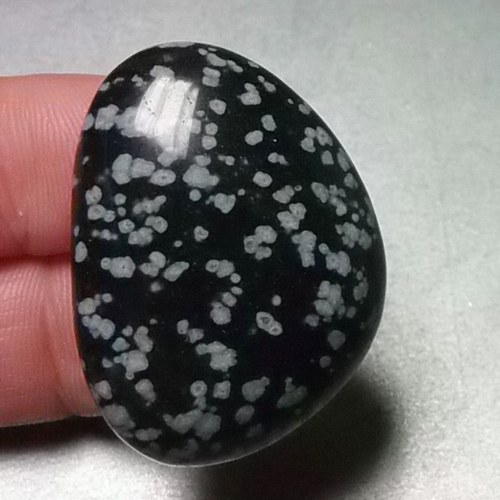 Obsidián vločkový - placka D165 — foto 2