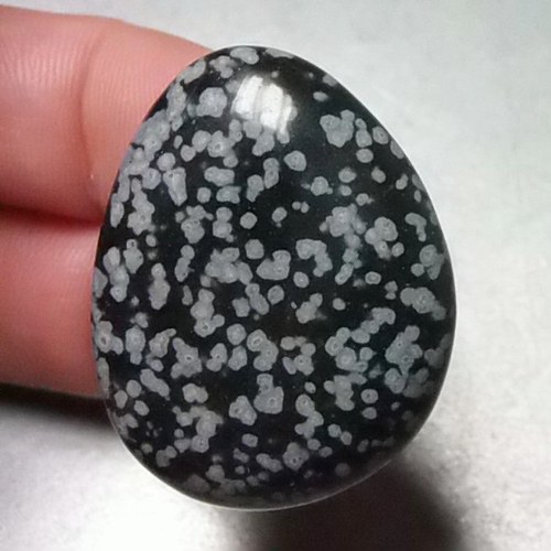 Obsidián vločkový - placka D167 — foto 2