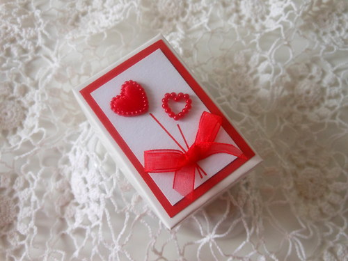 SRDÍČKOVÁ KYTIČKA - mini dárková krabička — foto 2