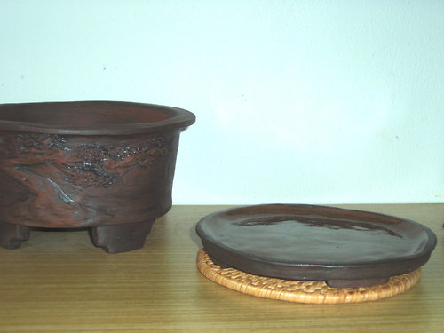 Bonsai miska kulatá tmavá — foto 3