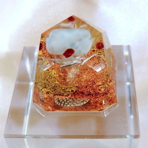 Orgonit *OBJ * Diamant s Larimarem — foto 3