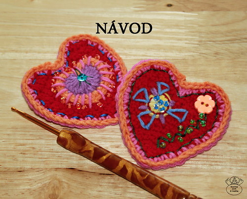 Návod na háčkované srdce — foto 2