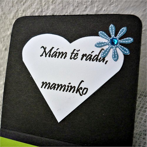Post-it bloček malý: modré srdce NA PŘÁNÍ — foto 4
