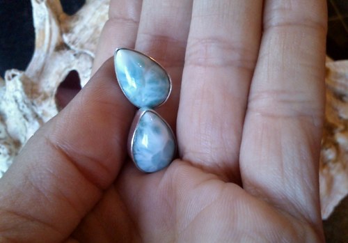 Larimar náušnice — foto 4