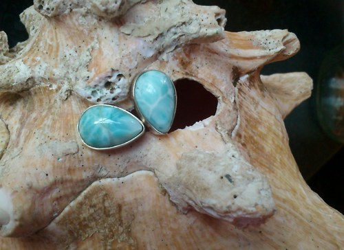 Larimar náušnice — foto 5