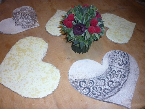 Prostírání ve tvaru srdíčka — foto 3