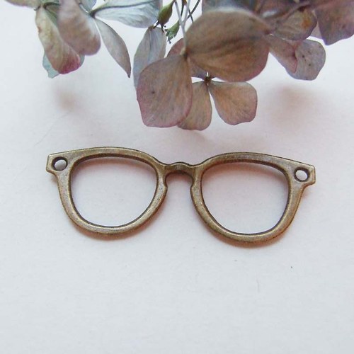 Přívěšek brýle 19x55mm, starobronz — foto 2