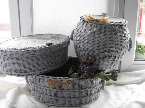 Košík v šedé patině — foto 2