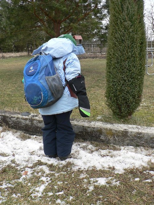 SLEVA!!! Teplé rukavice-softshell, šedé s fuchsio. — foto 4