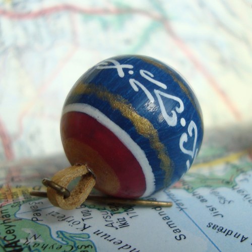 Libanon - malované náušnice — foto 4