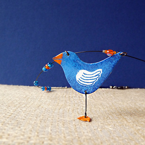 Blue bird – náhrdelník — foto 3