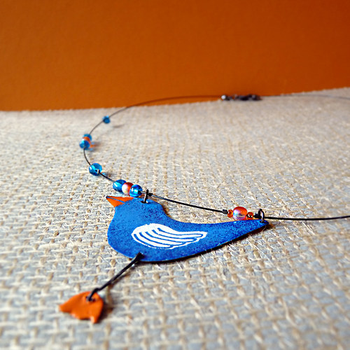 Blue bird – náhrdelník — foto 4