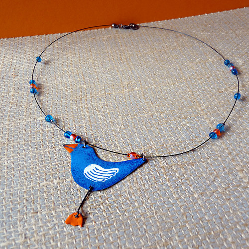 Blue bird – náhrdelník — foto 5