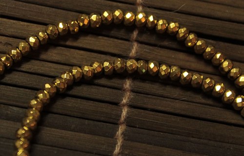 Hematit, 3x4mm - 5 ks — foto 2