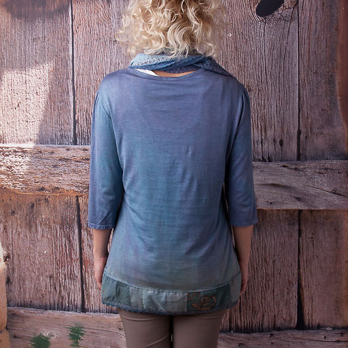 Halena s patchwork. vsadkami vel. XL — foto 6