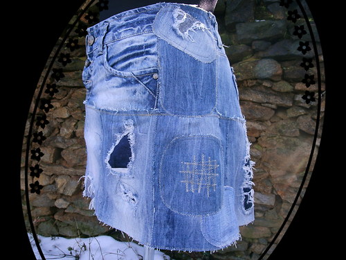 Denim sukně - " Trhanice" — foto 2