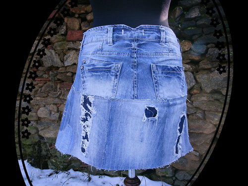 Denim sukně - " Trhanice" — foto 3