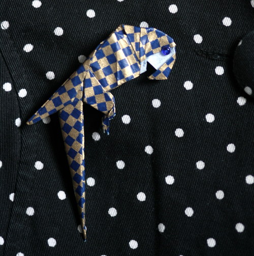 Origami Papoušek brož — foto 2