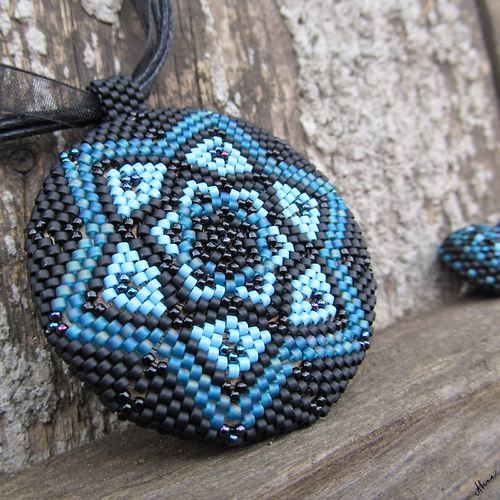 Mandala v černomodré — foto 3