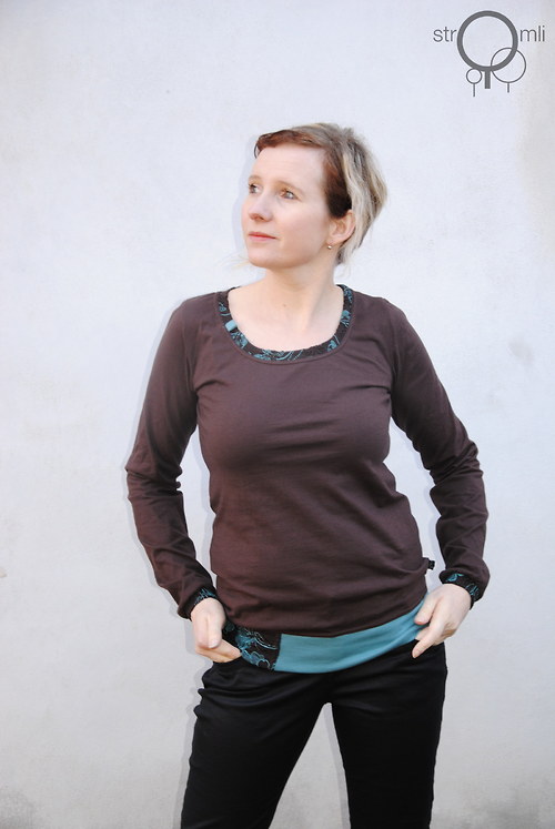 Hnědé lemované krajkou, vel. M — foto 2