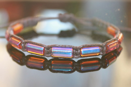 Náramek shamballa/makramé — foto 3