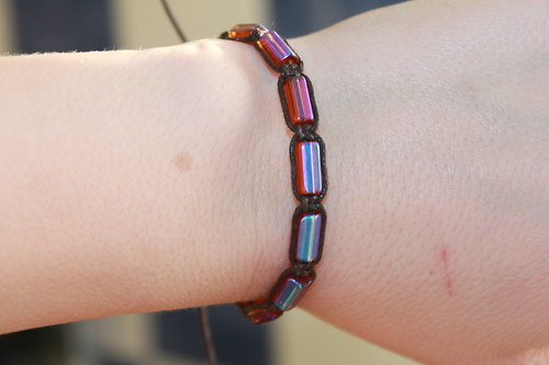 Náramek shamballa/makramé — foto 6