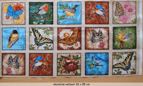 Panel s motýly a ptáčky — foto 2