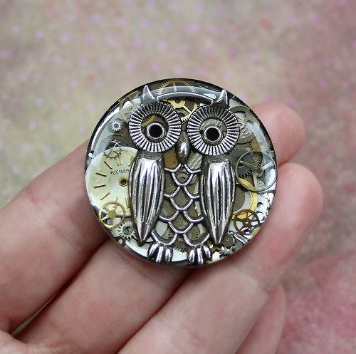 Owl brooch — foto 2