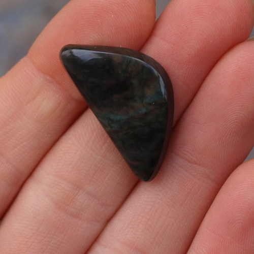 Obsidián duhový, kabošon č. 1380 — foto 2