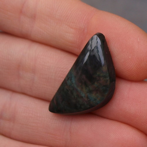 Obsidián duhový, kabošon č. 1380 — foto 3