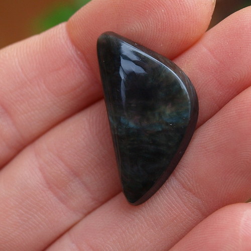 Obsidián duhový, kabošon č. 1380 — foto 4