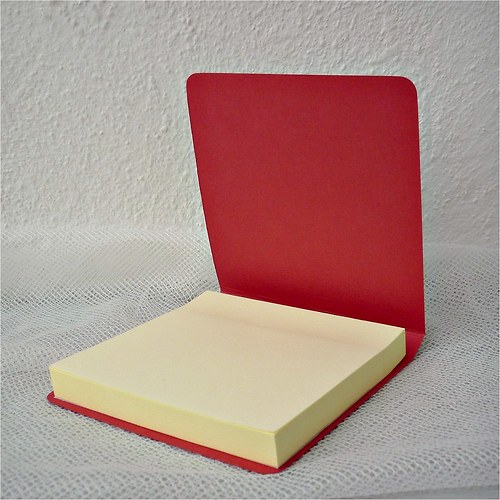 Post-it bloček: ťapka červená REZERVACE — foto 3