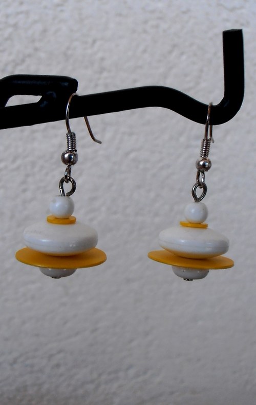 Retro náušnice "ufo" 2 — foto 3
