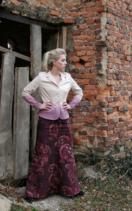 Džínová elastická sukně — foto 3