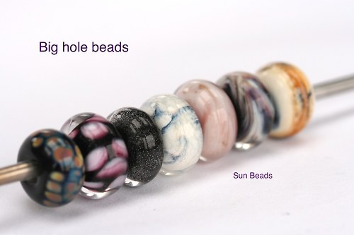 Big hole bead - Něžná — foto 4