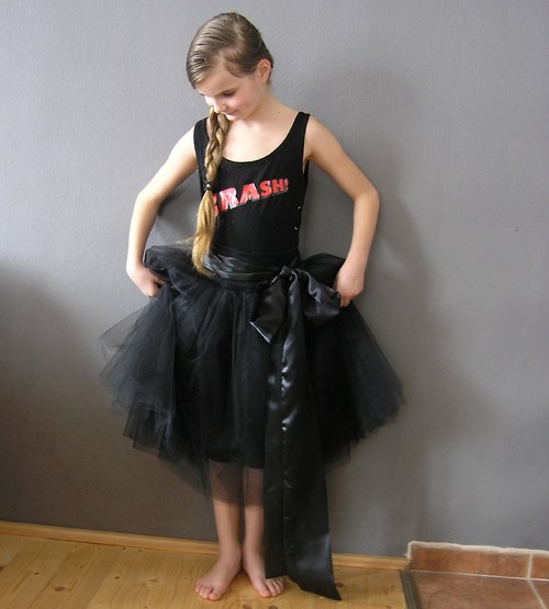 Tylová sukně černá 50 cm..varianta pro dospělé — foto 2