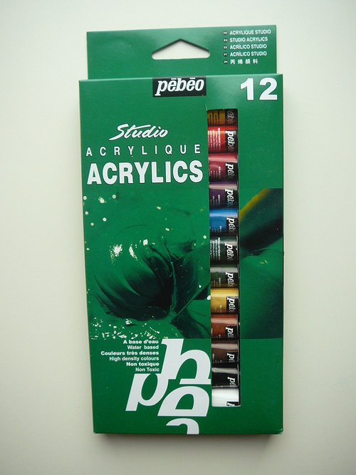 Akrylové barvy 12 ks — foto 2
