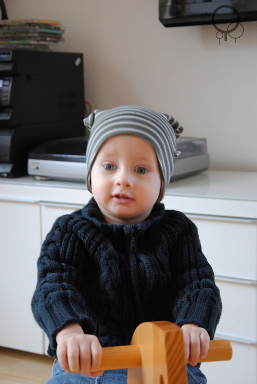 Dětská čepice khaki 3-9 M — foto 2