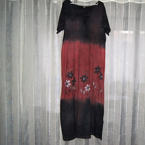 Malované batikované šaty 4XL — foto 4