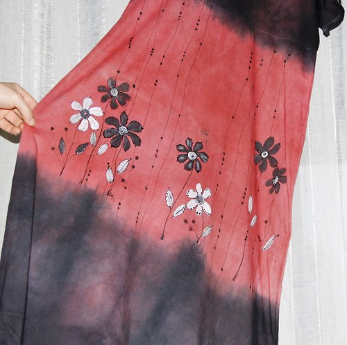 Malované batikované šaty 4XL — foto 5