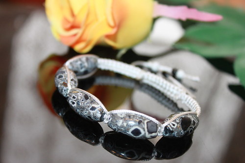 Mozaika.. Náramek shamballa/makramé — foto 2