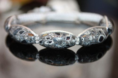 Mozaika.. Náramek shamballa/makramé — foto 3