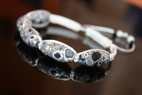 Mozaika.. Náramek shamballa/makramé — foto 5
