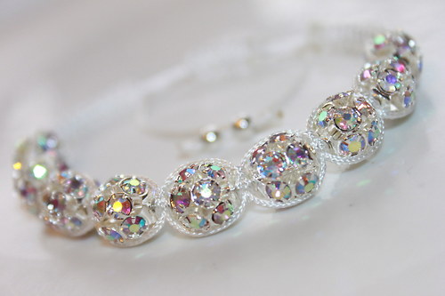 DeLux.. Náramek makramé/shamballa — foto 3