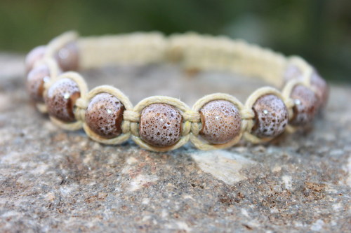 Náramek makramé/shamballa — foto 2